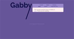 Desktop Screenshot of gabbyjournal.com
